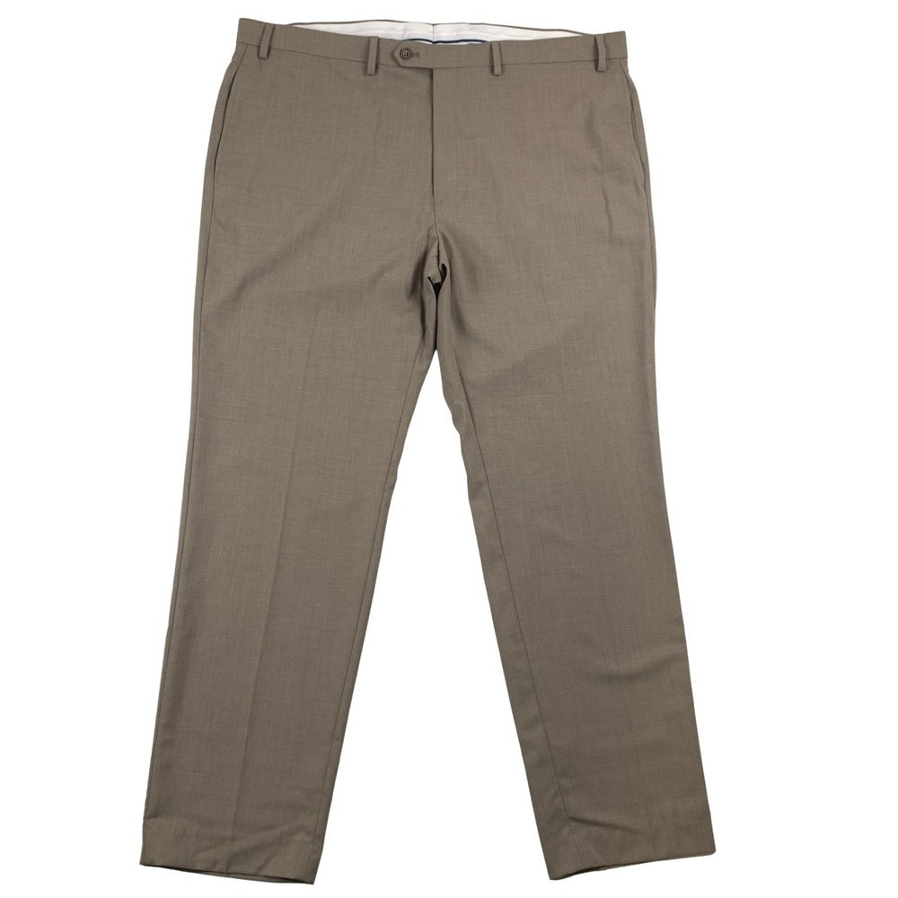 Lauren Ralph Lauren Mens‎ 42x32 Dress Pants UltraFlex Flat Front Stretch Tan